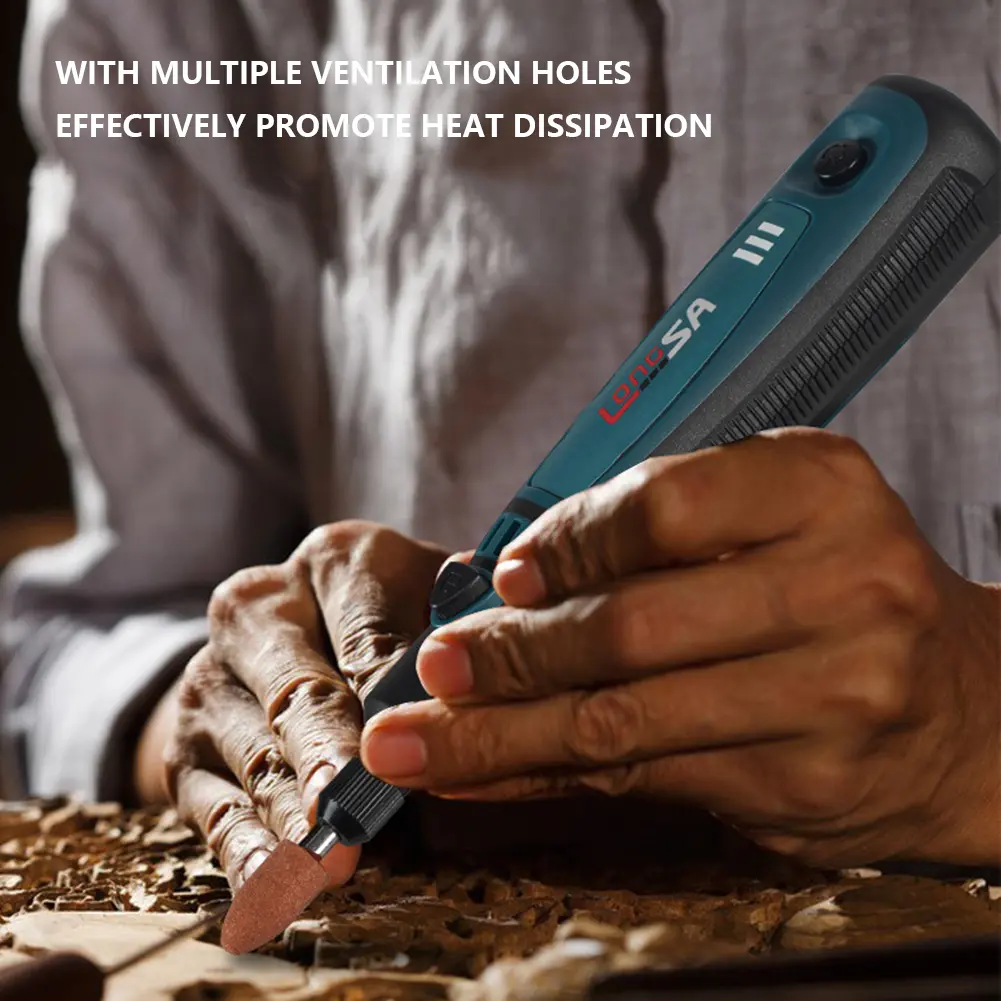 Wireless Engraving Pen Multi-Purpose Cordless Rotary Tool Kit 3-Speed Power Rotary Tool for Sanding Polishing Drilling Engraving