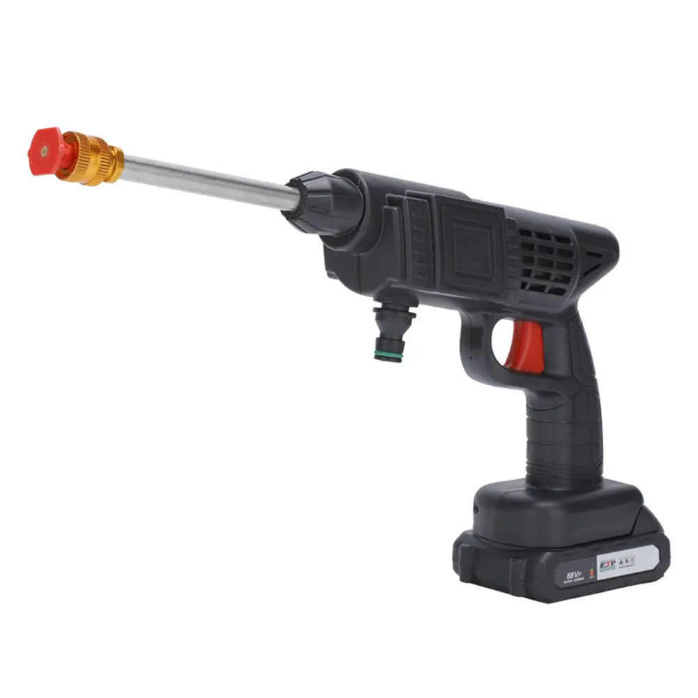 26Bar 21V High Pressure Car Water Gun 3 Modes Portable Cleaning Machine Electric Spray Water Gun for Auto Home Garden Cleaning