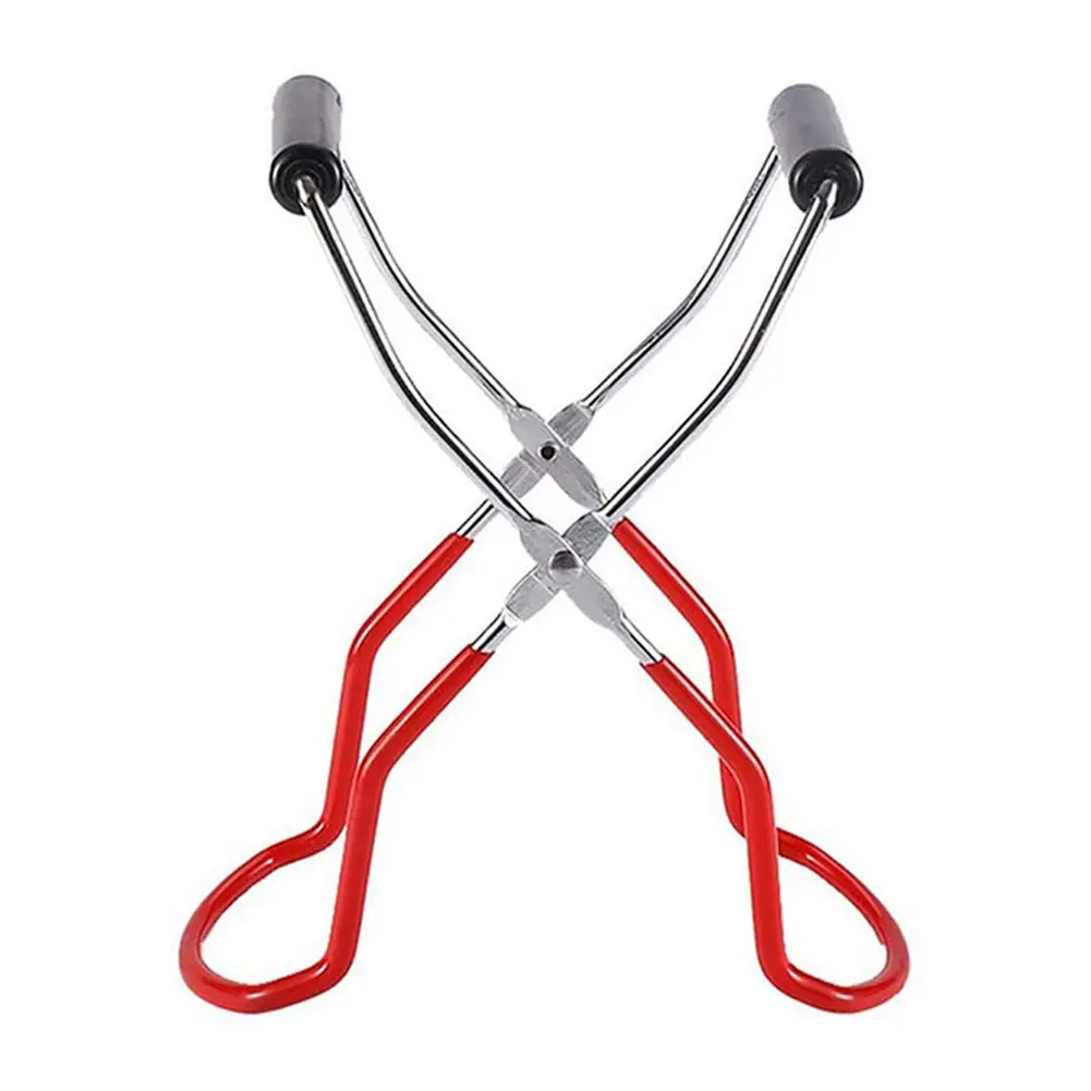 Canning Gripping Tongs with Grip Handle Can Lifter Tongs Stainless Steel Glass Tongs Heat Resistance Canning Supplies
