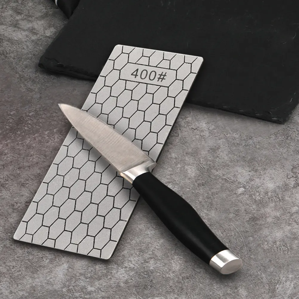 Double-Sided Carborundum Knife Sharpener Diamond Sharpening Stone Wear-Resistant Sharpeners for Home Kitchen Cooking Accessories