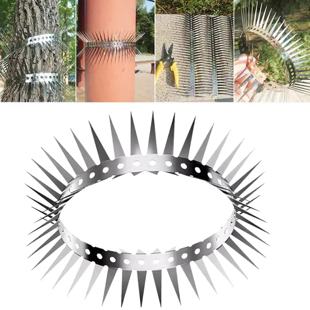 Bird Spikes with Gloves Spikes Repeller Anti Pigeon Anti-bird Squirrel Garden Fences for Garden Fence Roof Window Sill and Wall