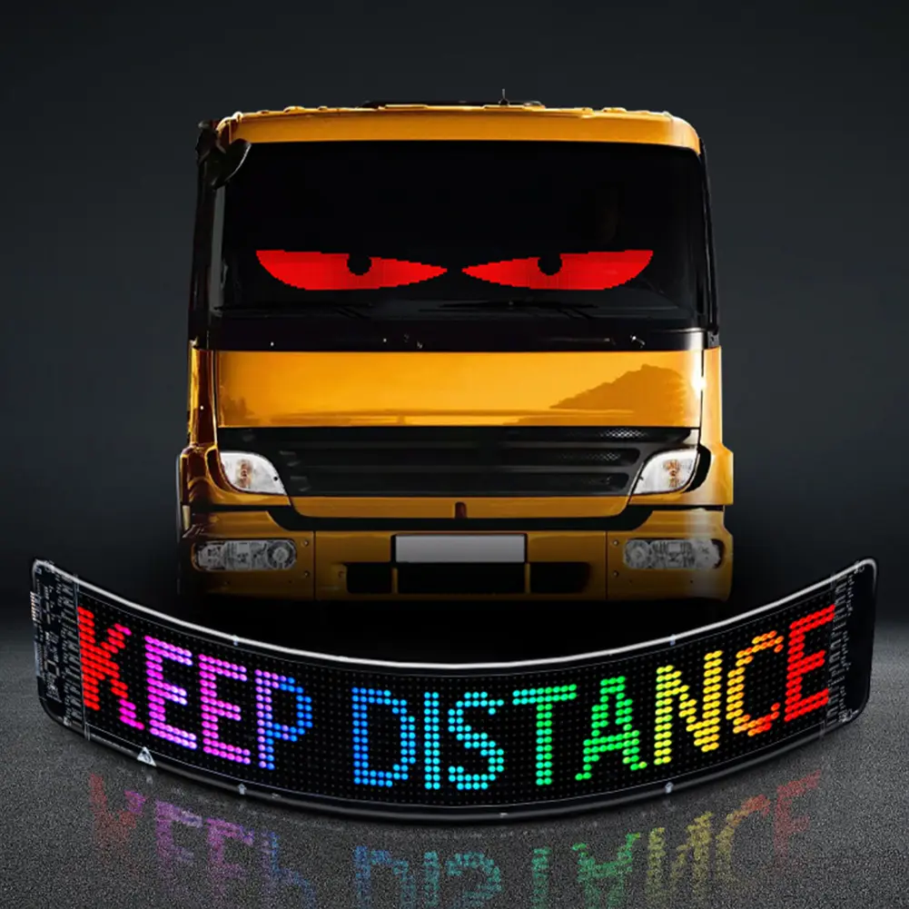 LED Matrix Pixel Panel Night Light DIY Programmable LED Devil Eye Decoration Light Demon Eyes Flexible LED Panel for Trucks