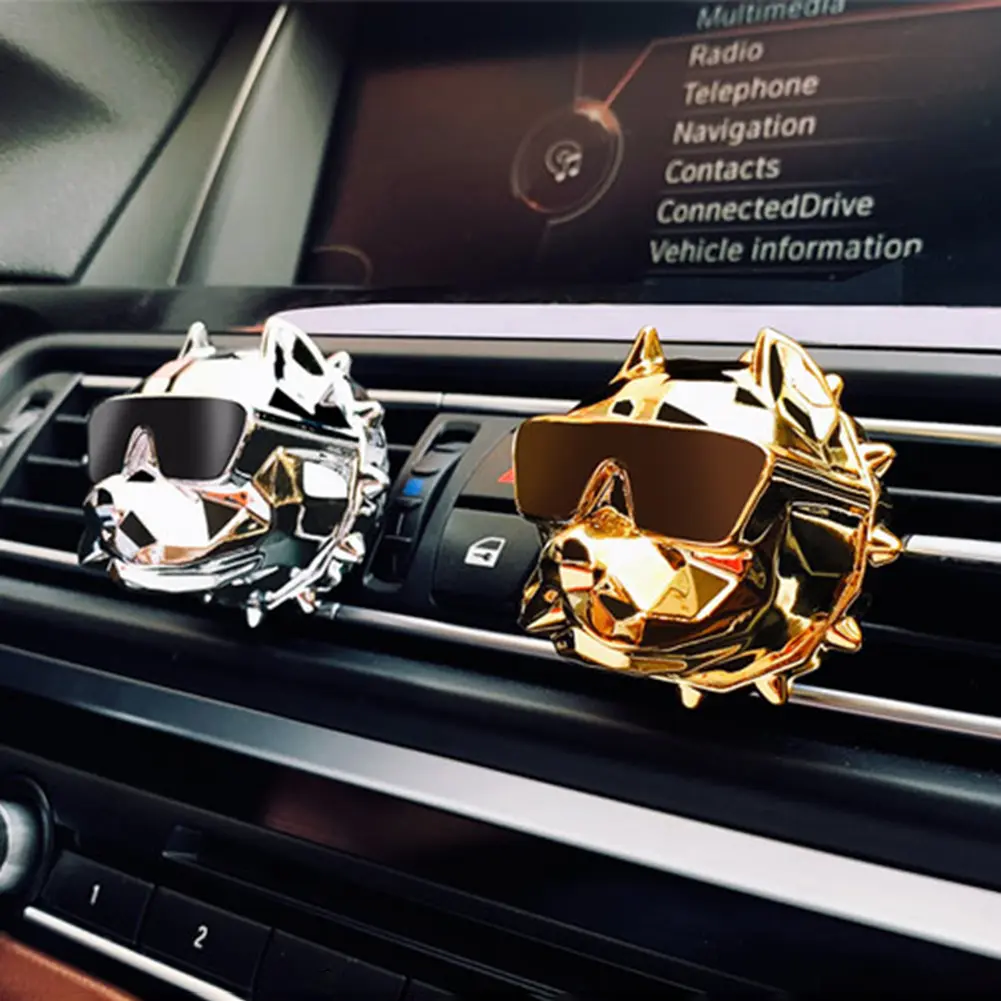 Bulldog Auto Vent Air Freshener Exquisite Auto Internal Vent Fragrance Scent Odor Diffuser Small Interior Aromatherapy Ornament