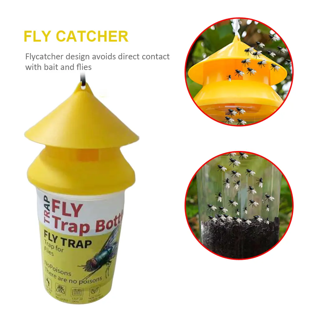 Insects Trapper PP+Wire Chain Fly Extinguisher Non-Toxic And Non-Hazardous for Canteens/Restaurants/Toilets/Rubbish Rooms