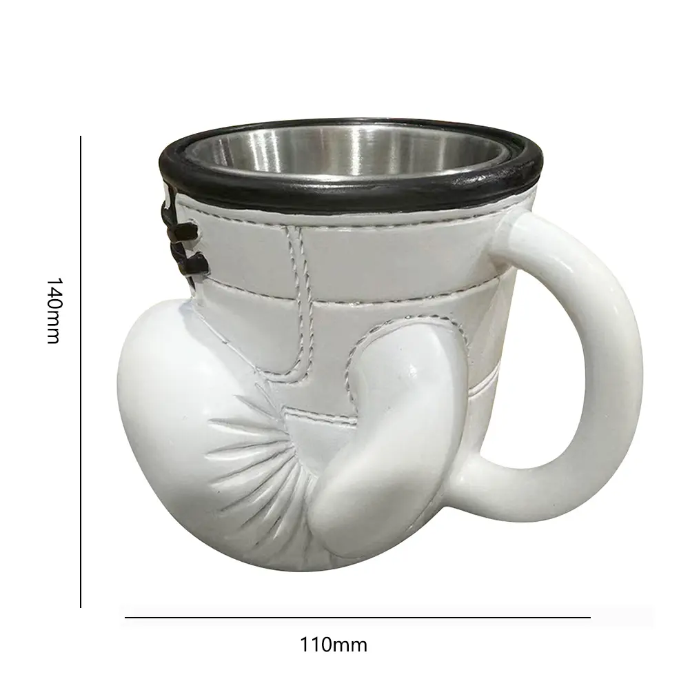 1PCS Boxing Coffee Mug Boxing Themed Tea Cup 12 oz. Sports Themed Mug with handle Novelty Coffee Cup Gifts for Boxing Lovers