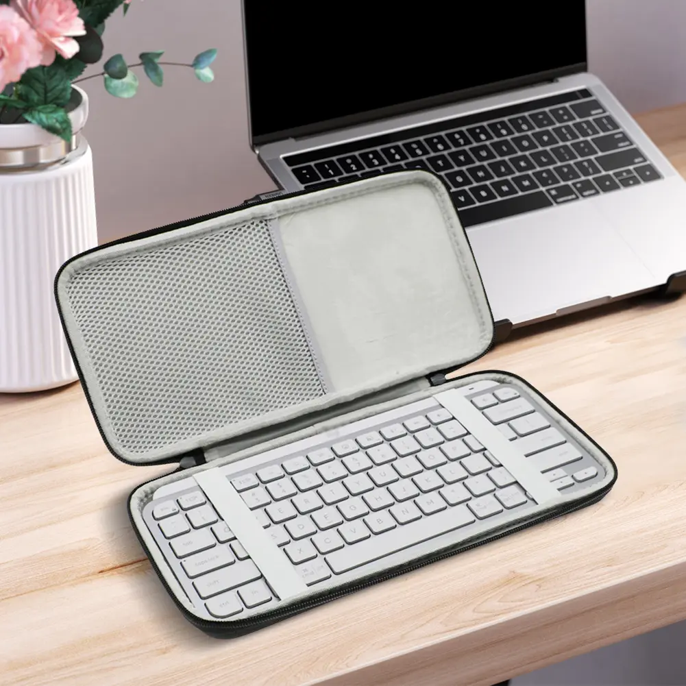 EVA Hard Case Illuminated Keyboard Protective Storage Bag Storage Case for Logitech MX Keys Mini Keyboard