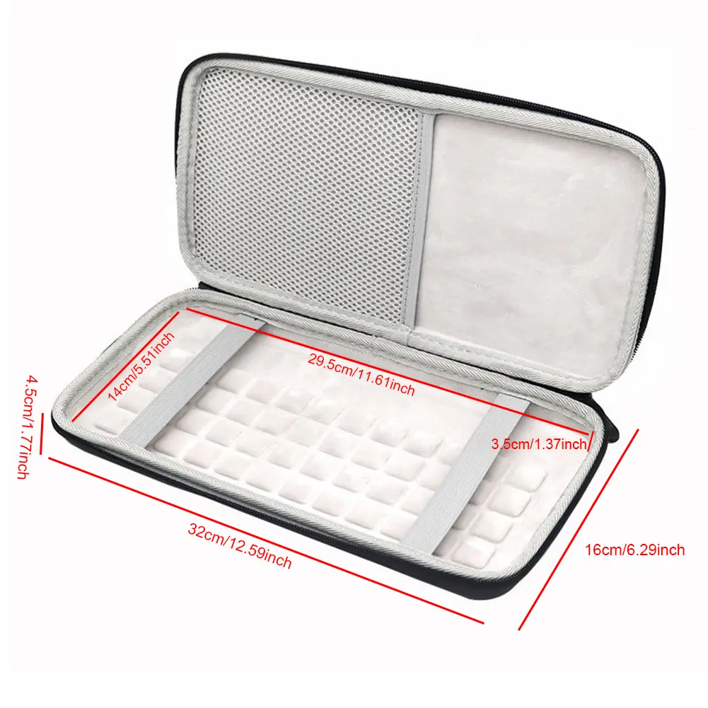 EVA Hard Case Illuminated Keyboard Protective Storage Bag Storage Case for Logitech MX Keys Mini Keyboard