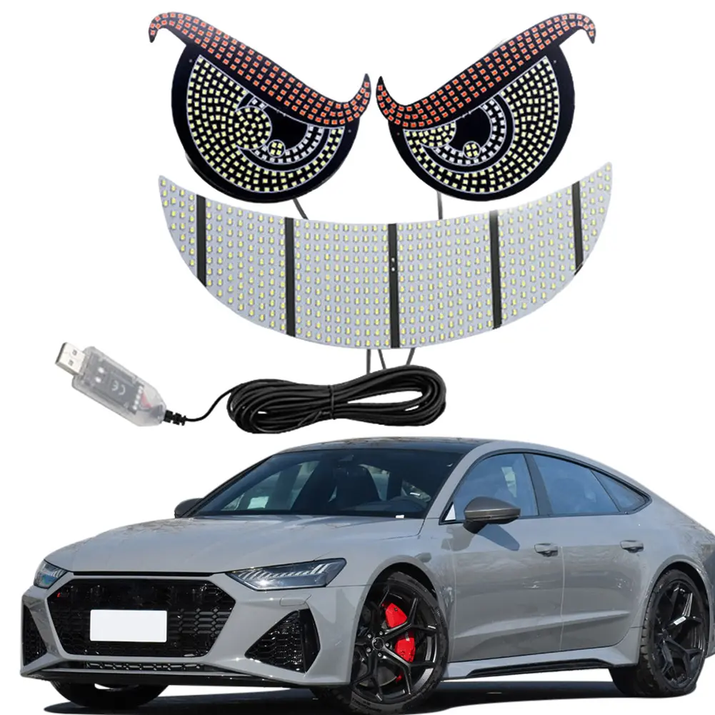 Cars Devil Eyes Light Car Eyes LED Light Decorative Dynamic Devil Eyes Car Light USB Plug In Signal Light for Cars Windshield