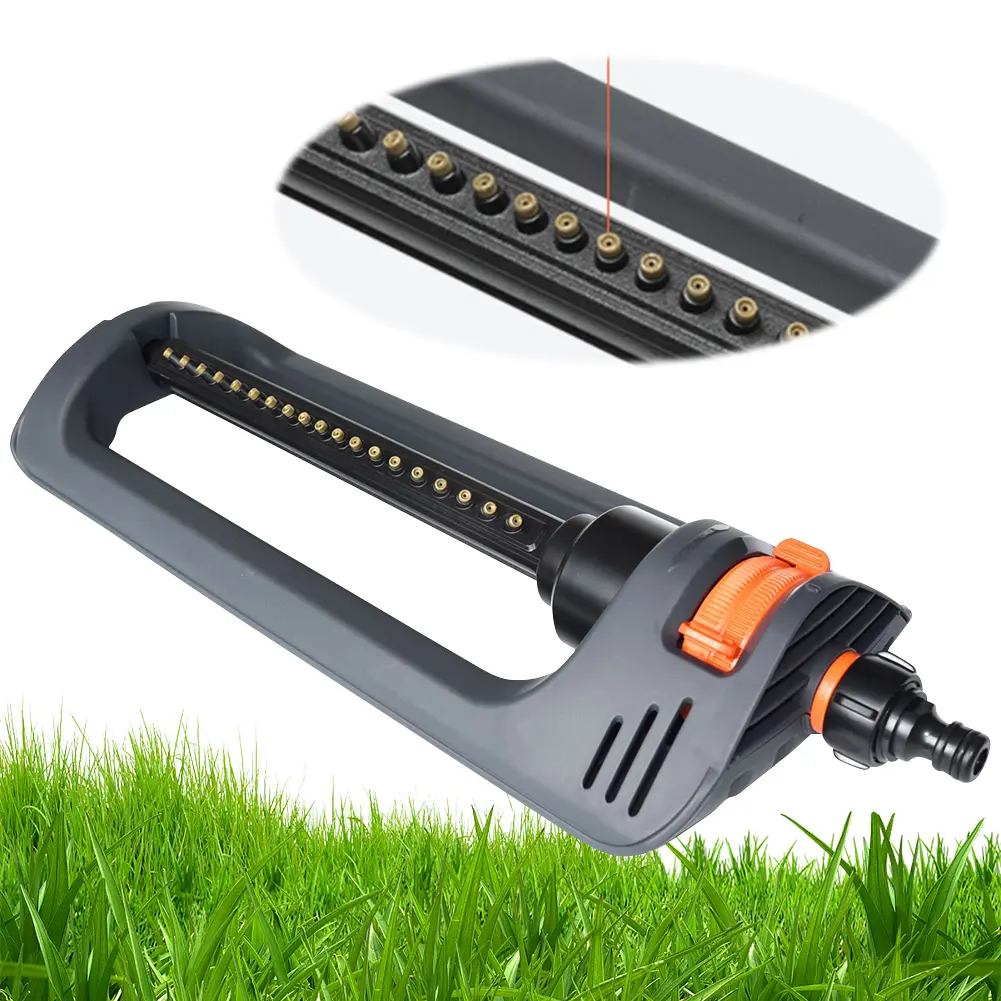Oscillating Sprinkler 19 Hole Nozzles Lawn Sprinkler Yard Sprinkler for Yard Large Area