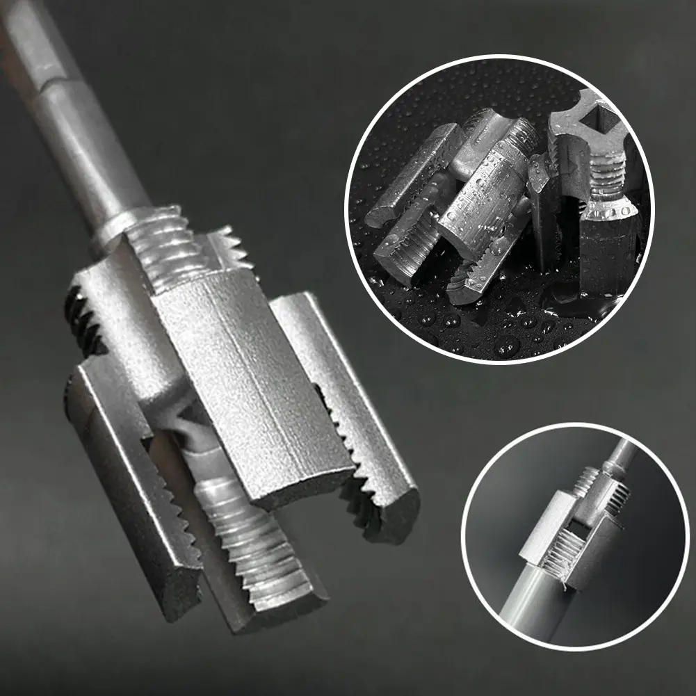 Internal & External Pipe Threading Tool 1/2in Pipe Thread Cutting Tool 3/4in Integrated Thread Cutting Tool for Electric Drill