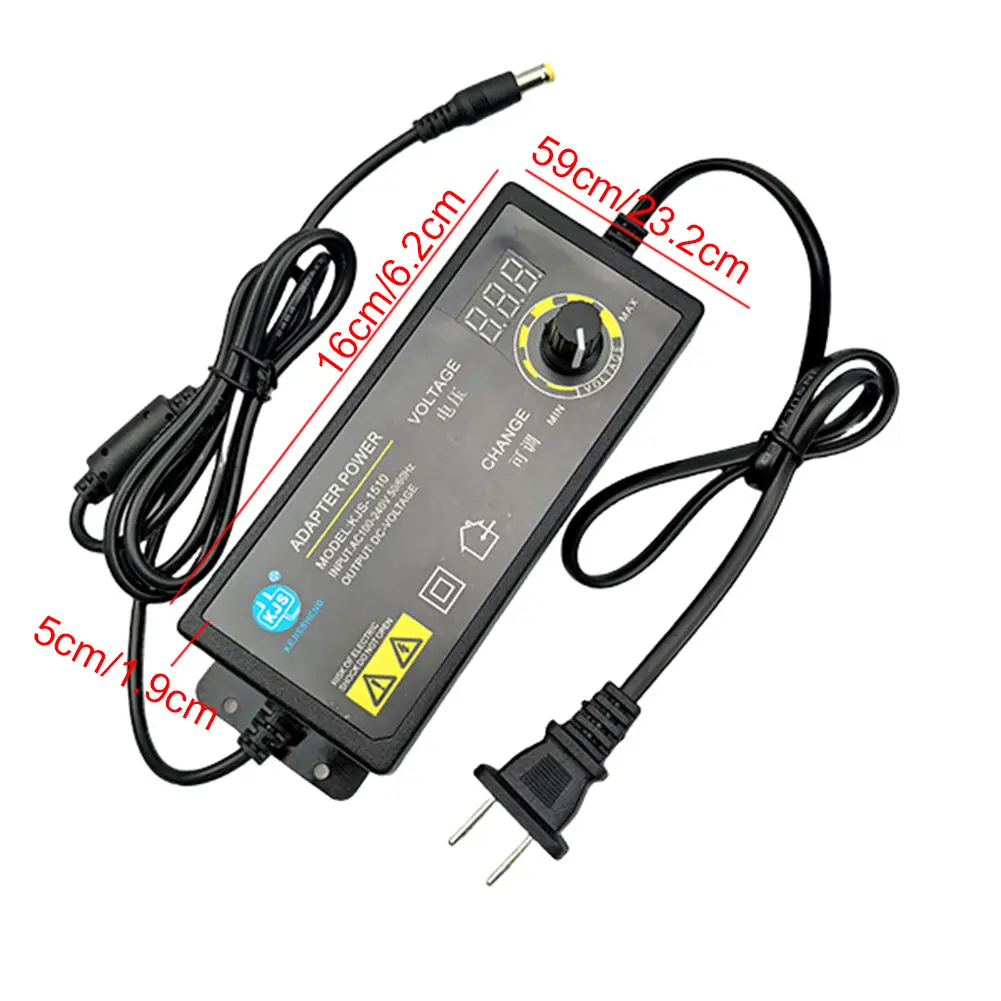 3-12V 8A Power Supply Adapter Adjustable Variable Switching Power Adapter Power Supply Converter for LED Strip Light Router