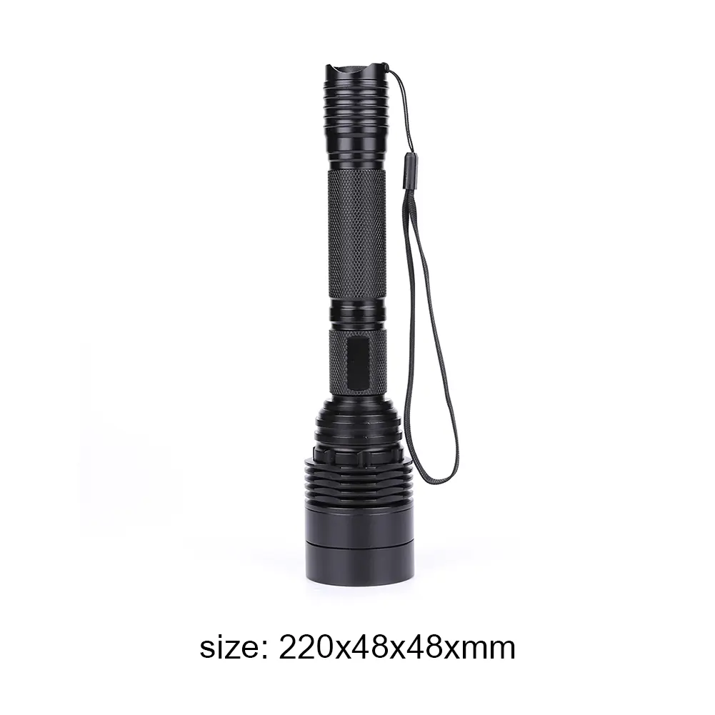 Infrared Zoom Flashlight IR Night Vision Hunting Torch 850nm LED Aluminium Alloy Lightweight Easy Carrying LED Flashlight Lamp