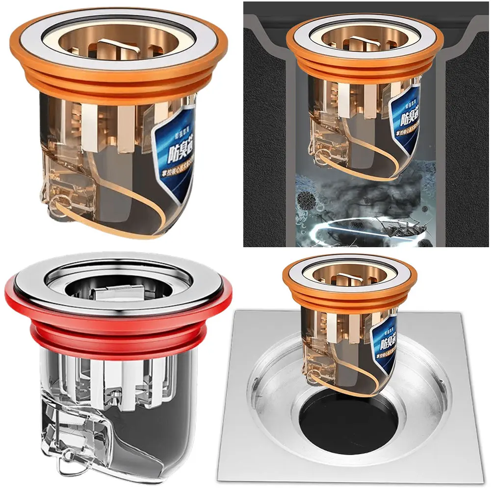 Multifunctional Deodorant Floor Drain Strainer for Bathrooms and Kitchens Prevents Odors and Clogs Efficiently