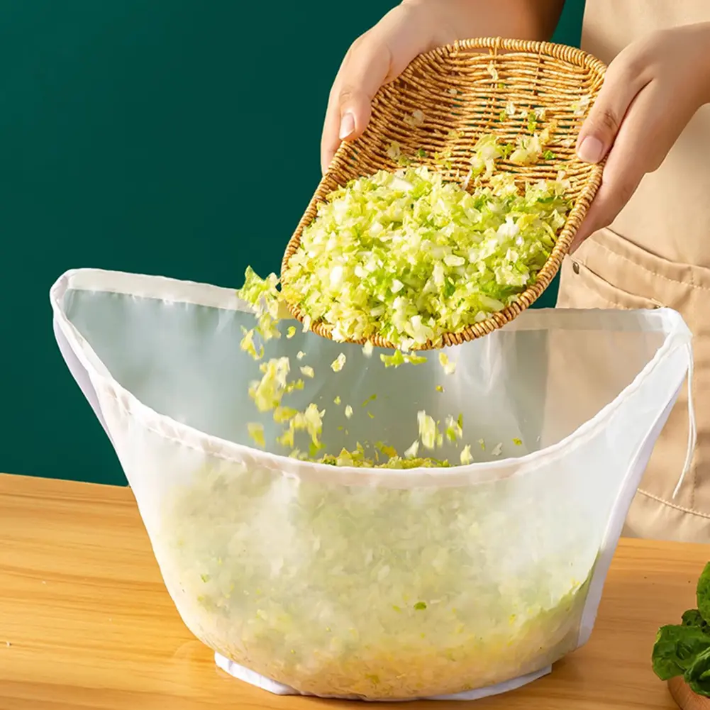 Reusable Soy Milk Bag Multi-Function Mesh Strainer for Oat and Almond Milk Vegetable Moisture Extraction
