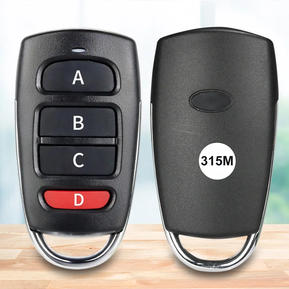 315MHz/433MHz Copy Remote Control Auto 4 Channe Code Garage Gate Door Garage Door Control Duplicator Portal Remote Control Key