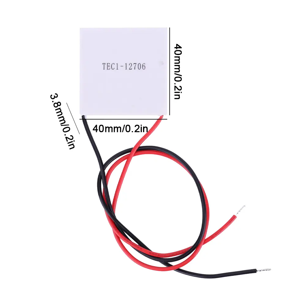 TEC1-12706 Peltier Elemente Module 12V 5.8A Thermoelectric Cooler Peltier 40x40MM for Cooling for Power Generation