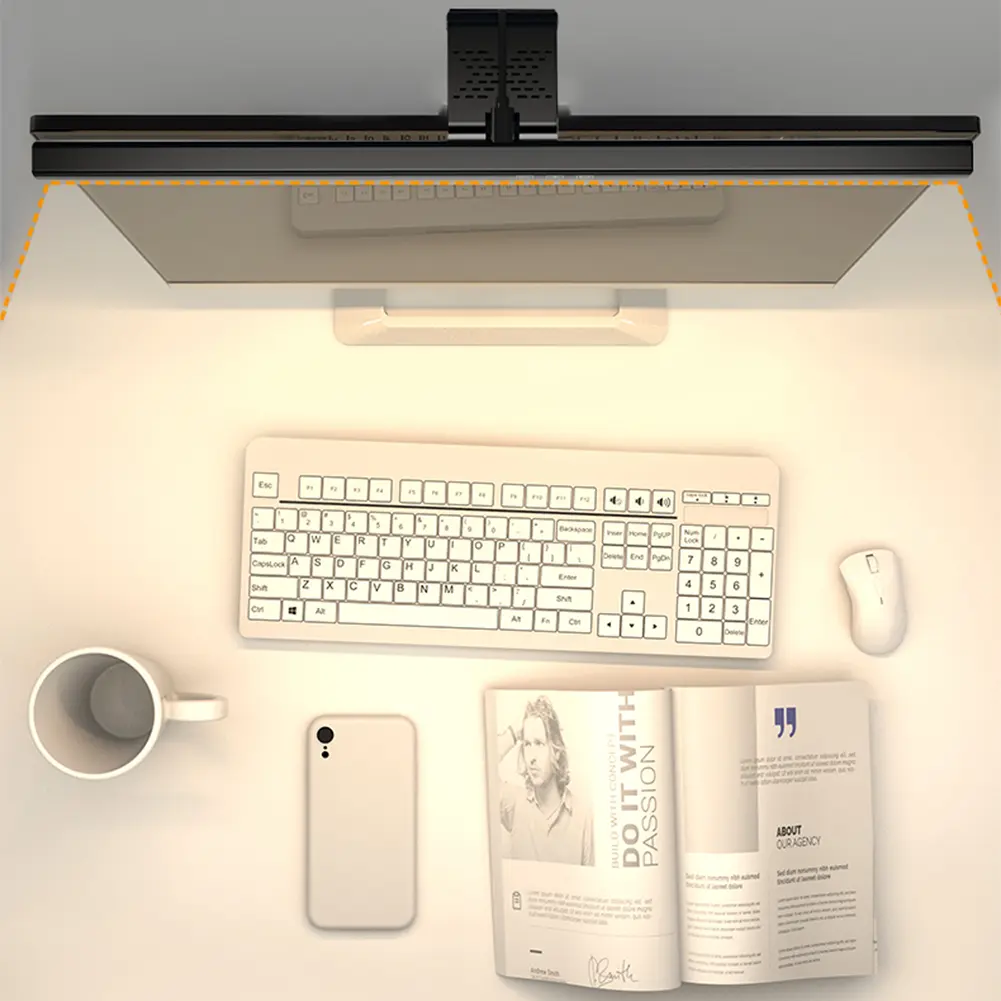 LED Monitor Light Bar USB Powered Computer Monitor Lamp Screen Light Bar for Desk/Office/Home/Game