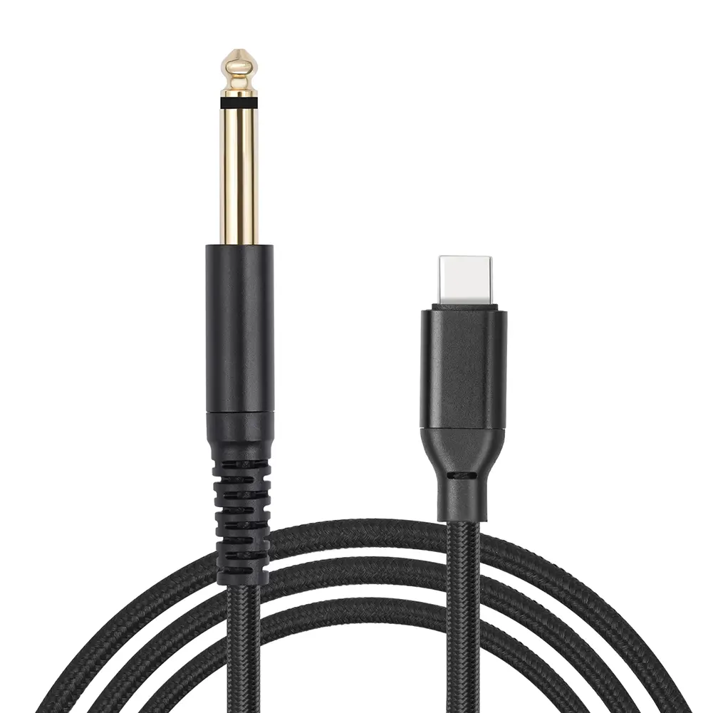 1/2/3M USB C To 6.35mm 1/4 TS Audio Stereo Cable 6.35mm Mono To USB Type-C Recording Cord Adapter for iPhone 15 iPad  Book