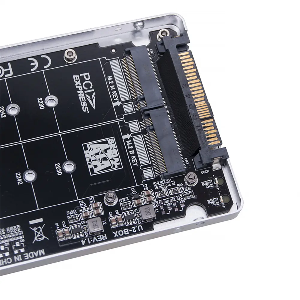 M.2 NVMe SATA-Bus NGFF SSD To PCI-e U.2 Adapter M.2 SSD To U.2 Adapter Card 32Gbps Hard Disk Adapter Card for Desktop Computer