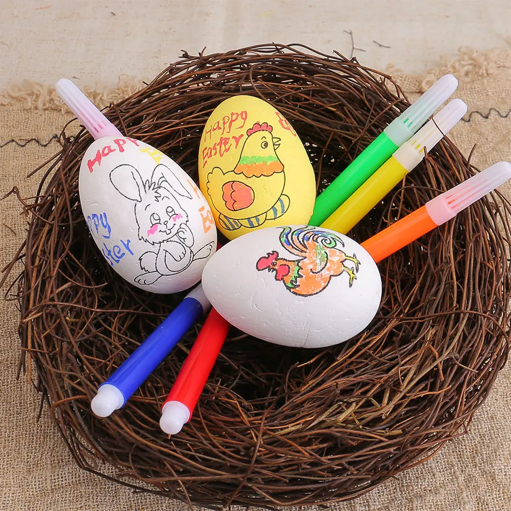 Easter Eggs Painting Kit for Boys Girls Paintable Eggs with Doodle Kit DIY Easter Toy for Crafts Easter Basket Stuffers Gift