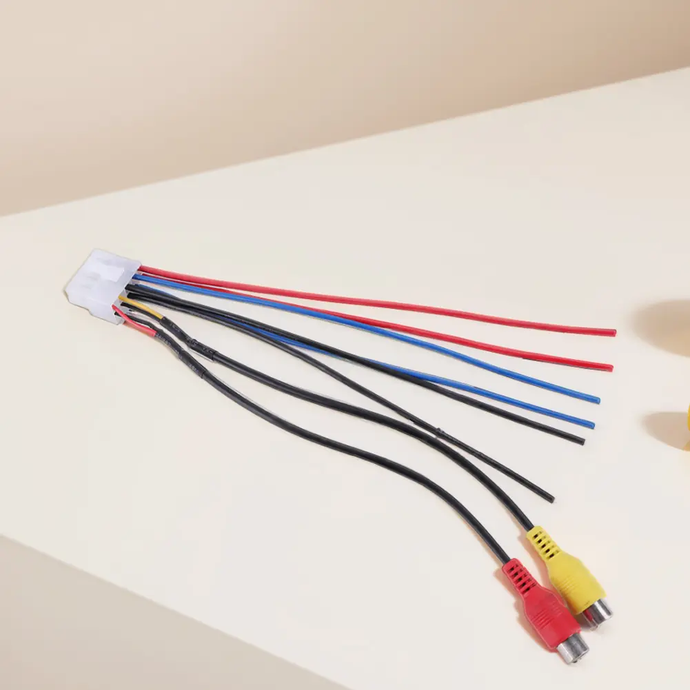 Wire Harness 10 Pin Plug RCA Power Input Speaker Wire Harness 10 Pin Plug Compatible with Dual TBX10A Amplifier