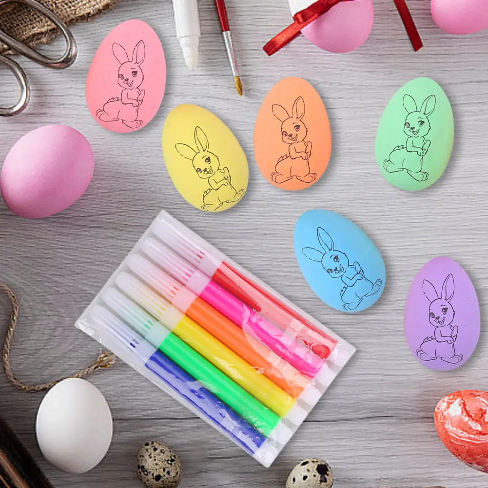 Easter Eggs Painting Kit for Boys Girls Paintable Eggs with Doodle Kit DIY Easter Toy for Crafts Easter Basket Stuffers Gift