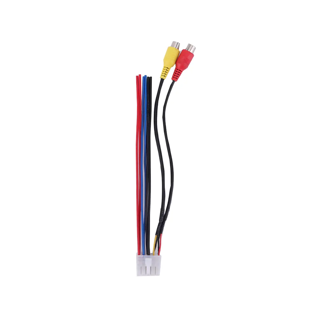 Wire Harness 10 Pin Plug RCA Power Input Speaker Wire Harness 10 Pin Plug Compatible with Dual TBX10A Amplifier