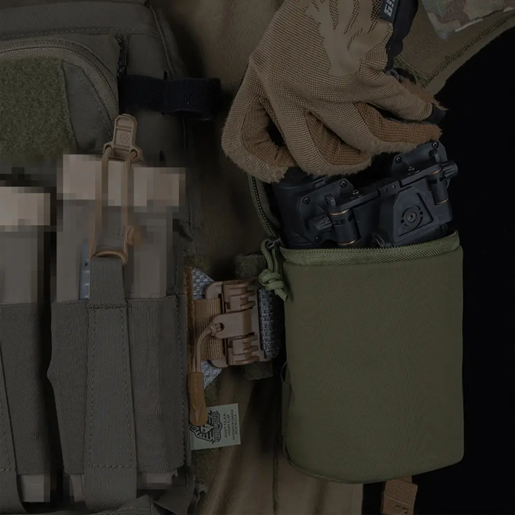Outdoor Night Vision Goggles Bag Night Vision Goggle Storage Bag Vest Plate Carrier Side Bag for Protect Night Vision Goggles