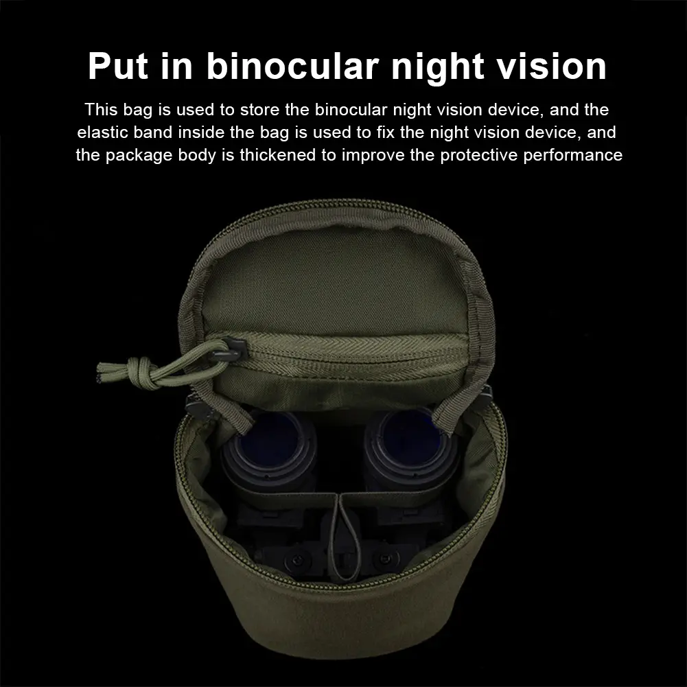Outdoor Night Vision Goggles Bag Night Vision Goggle Storage Bag Vest Plate Carrier Side Bag for Protect Night Vision Goggles