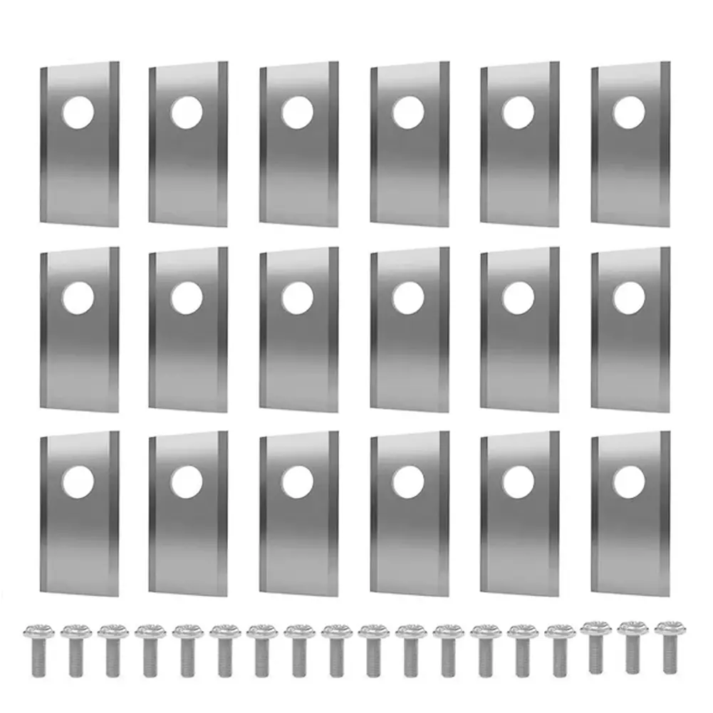 18Pcs Lawn Mower Cutting Blade Set Robot Mower Replacement Blade Robotic Lawn Mowers Replacement for Worx Landroid Lawn Mowers