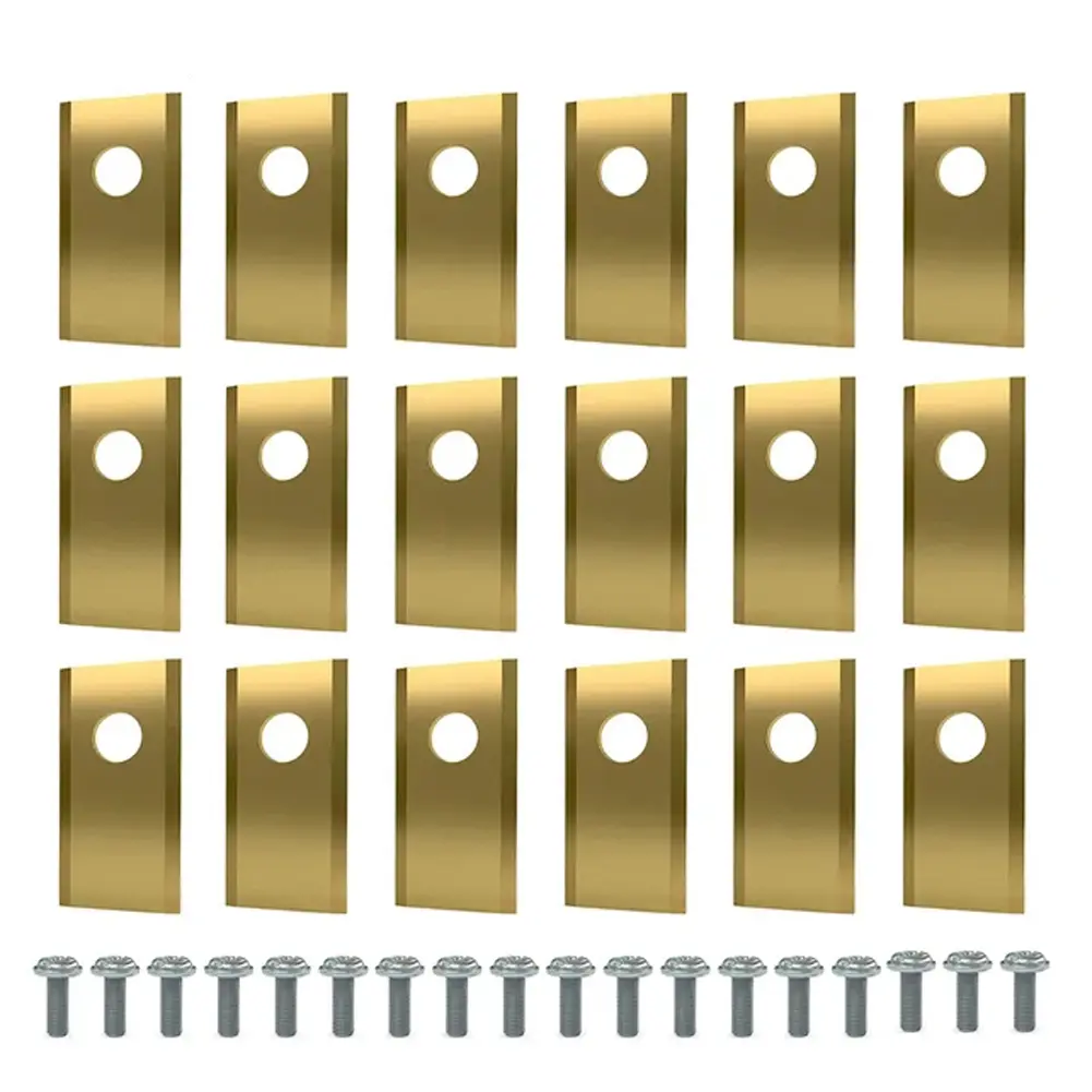 18Pcs Lawn Mower Cutting Blade Set Robot Mower Replacement Blade Robotic Lawn Mowers Replacement for Worx Landroid Lawn Mowers