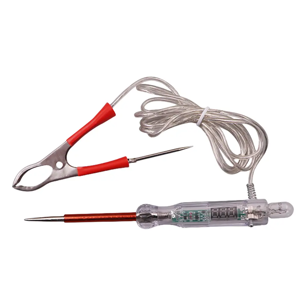 6V/12V/24V  Automotive Circuit TesterAuto Light Probe Pen Digital Display Dual-color LED Light Automotive Motorcycle Accessories