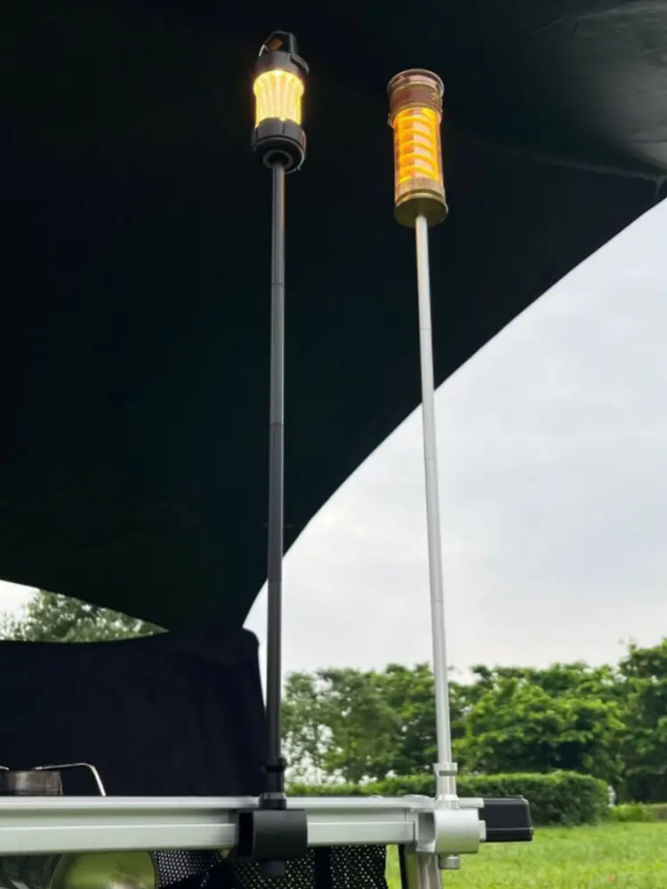 Aluminium Alloy Camping IGT Lamp Hanging Rack Outdoor Portable Light Hanger Light Stand Holder for IGT Table Camping Accessories