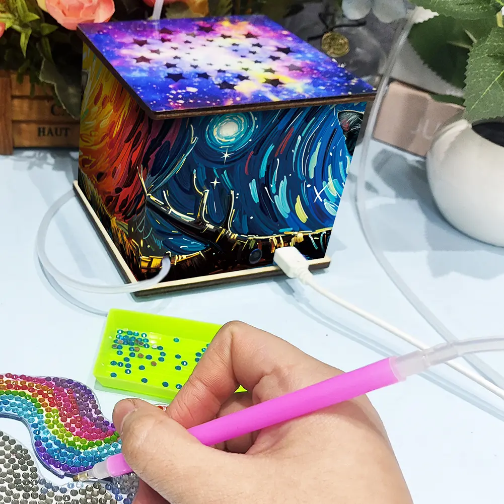 Electric Diamond Suction Tool USB Powered Suction Diamond Vacuum Device Portable Vacuum Diamond Painting Pen Kit for Diamond Art