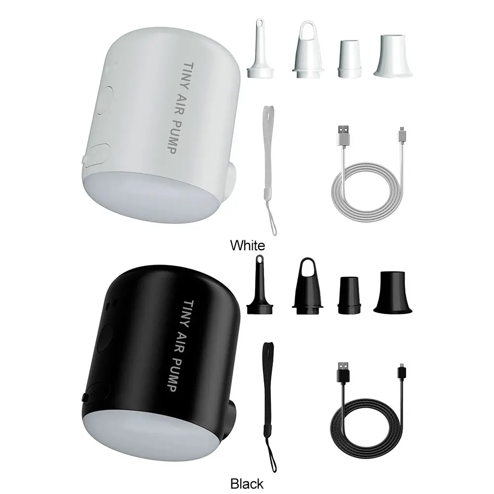 Camping Light Wireless Air Compressor 4000Pa Mini Inflate Deflate Pump 160LM Outdoor Inflator Pump for Inflatable Mats Swim Ring