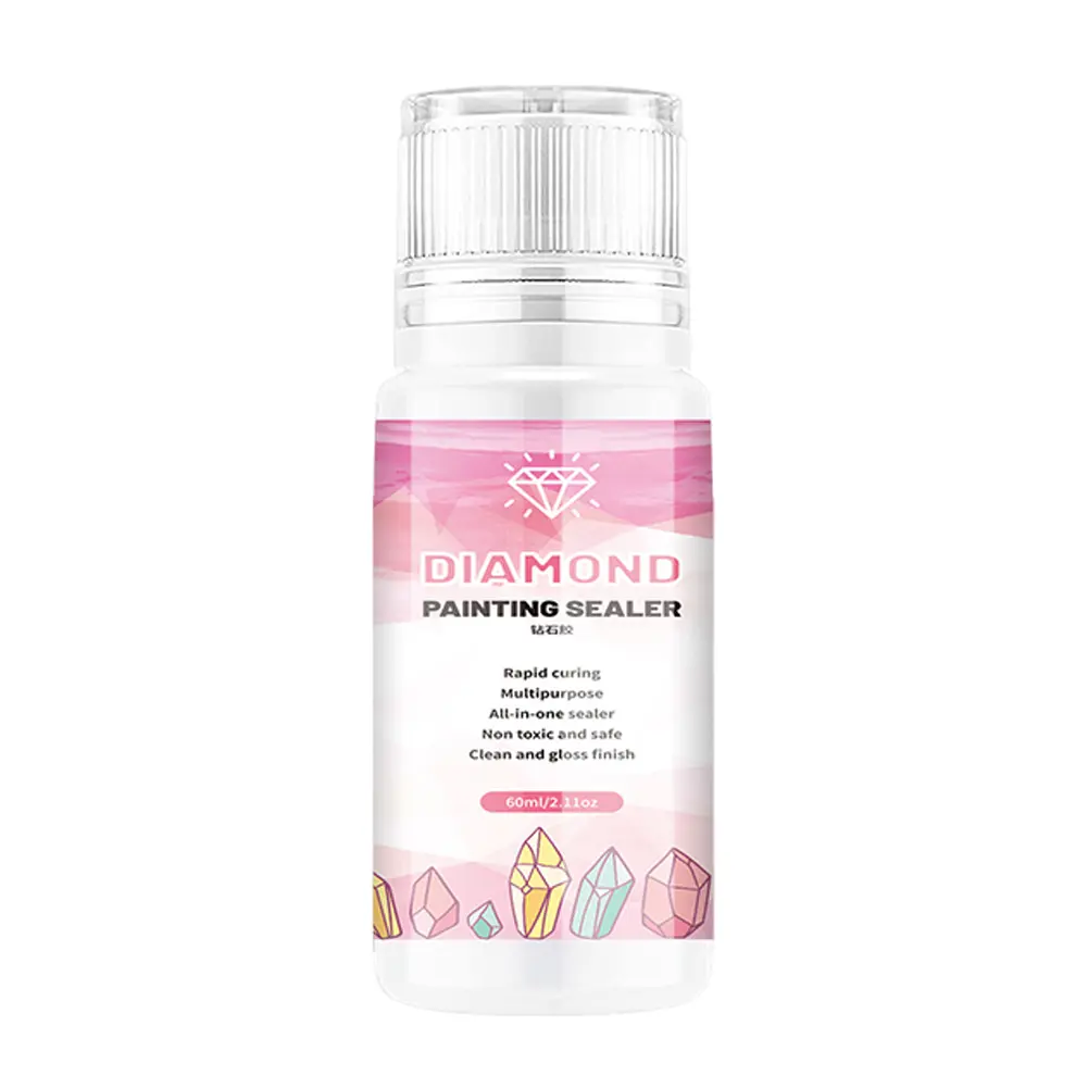 60/120/150/240ml 5D Diamond Painting Glue Shine Effect Puzzle Glue Permanent Hold Sealer for Diamond Painting and Jigsaw Puzzles