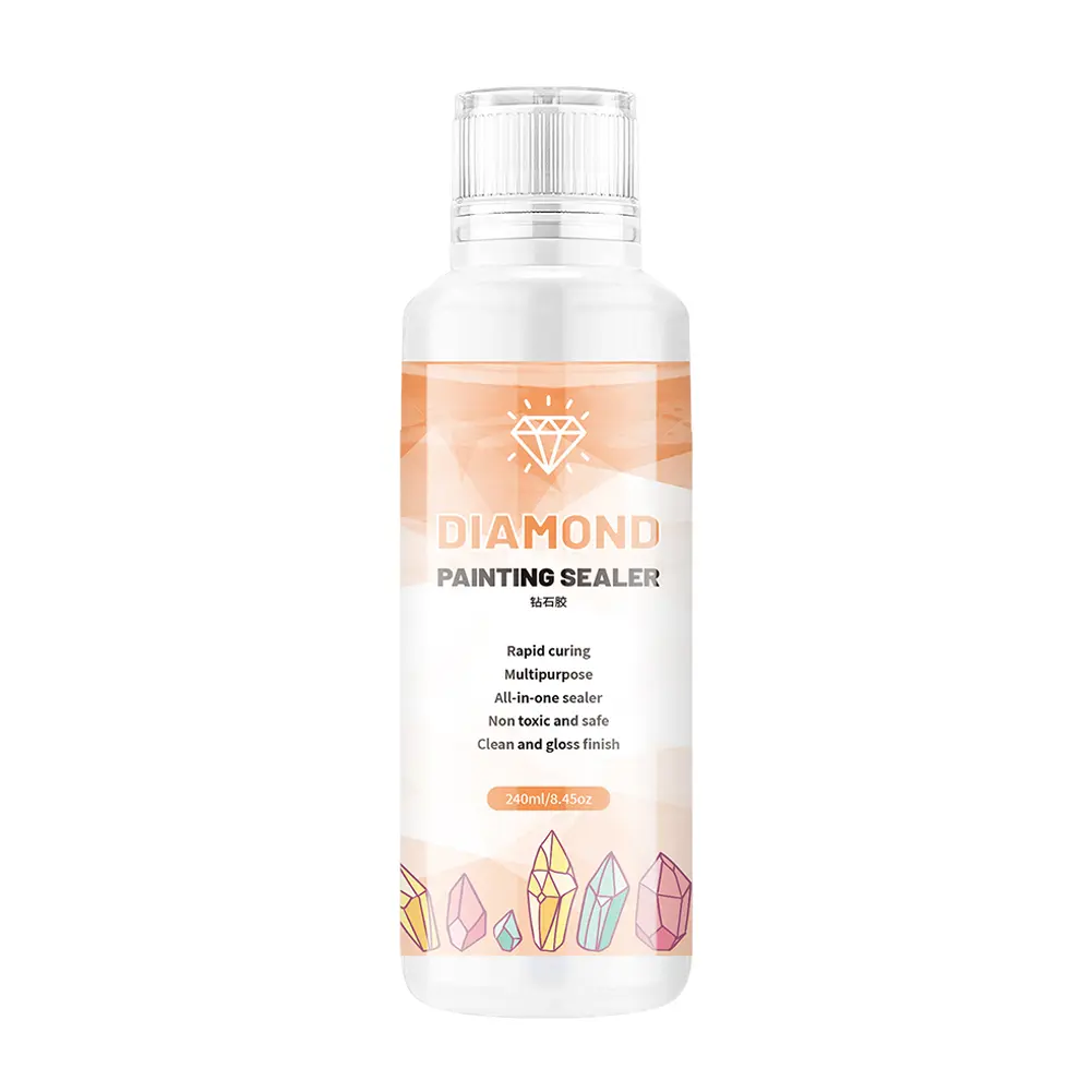60/120/150/240ml 5D Diamond Painting Glue Shine Effect Puzzle Glue Permanent Hold Sealer for Diamond Painting and Jigsaw Puzzles