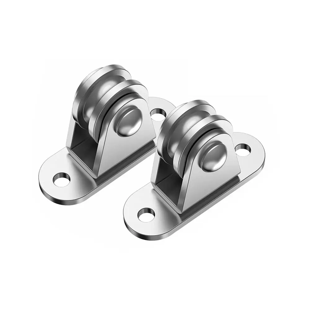 2/4Pcs Mute Bearing Pulley Loading 176 Lb Pulley Block Kit Heavy Duty Fixed Pulley for Cord Material Handling Moving/DIY Mount