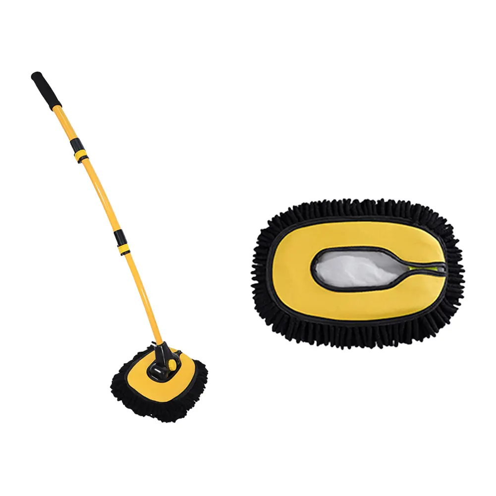 Car Cleaning Brush Telescoping Cleaning Mop Long Handle Vehicle Care Cleaner Chenille Auto Care Accessories