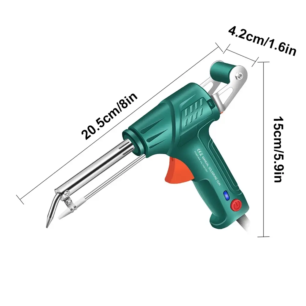 60W 220V Handheld Soldering Iron Welding Gun Suit for 0.8-1.2 Tin Wire Fast Heating Soldering Kit for Electronics Welding Repair