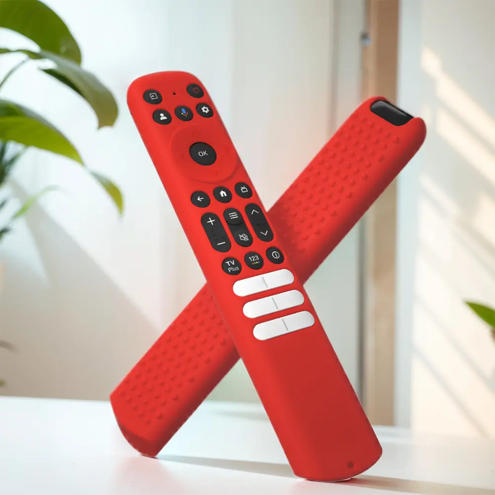 Silicone Cover with Lanyard Protective Cover Shell Anti Slip Television Remote Cover for TCL RC813 RC902V RC923 Remote Control