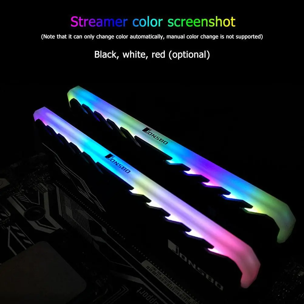 RGB Desktop PC RAM Heatsink Practical Multi-functional Classic Heat Sink Spreader for DDR DDR3 DDR4 Memory Cooling