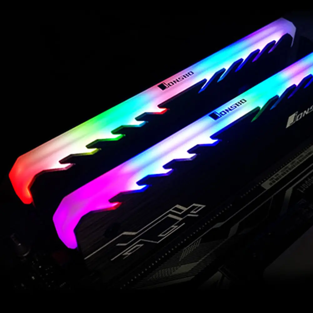 RGB Desktop PC RAM Heatsink Practical Multi-functional Classic Heat Sink Spreader for DDR DDR3 DDR4 Memory Cooling