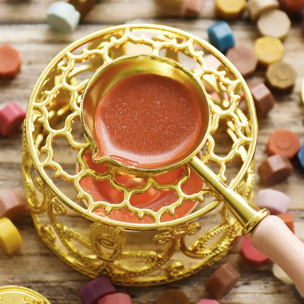 Hollow Furnace Candle Holder DIY Craft Melting Sealing Wax Tool Stamp Making Decorative Gift for Envelopes Card for Scrapbooking