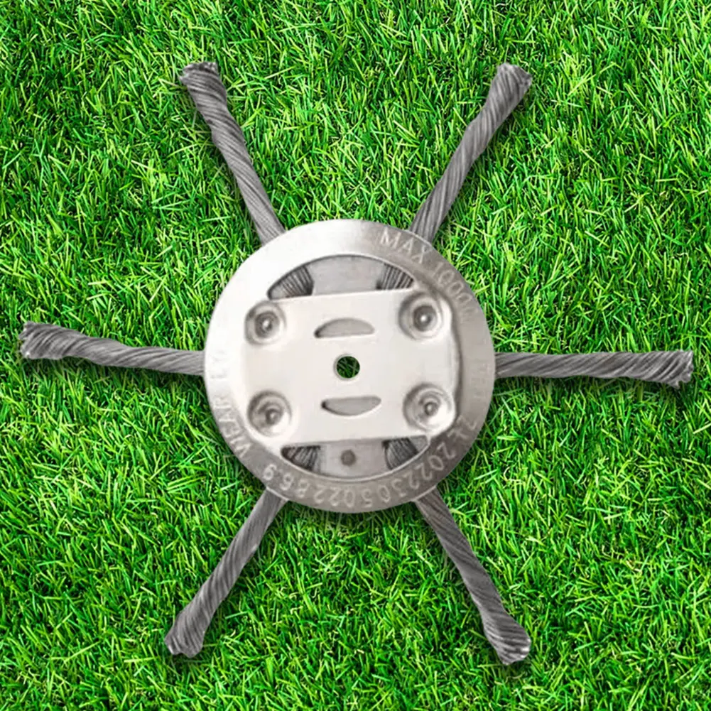 Grass Trimmer Head Wire Wheel Trimming Head Weed Wacker Attachments Heads for Cordless String Trimmer