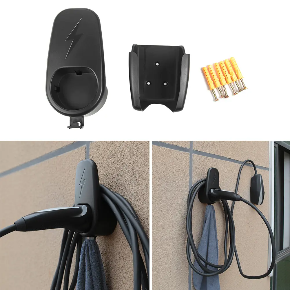 Car Charging Cable Organizer for Tesla Model 3 Y Accessories Wall Mount Connector Bracket Charger Holder EU/US