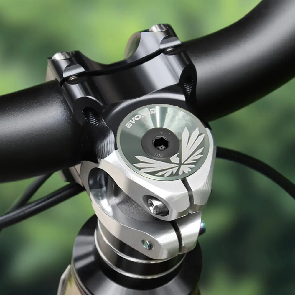 MTB Road Bike Stem Headset Top Cap Cover with Screw Bike Stem Cover Bicycle Stem Top Cap for Fork Head Tube Cycling Accessories
