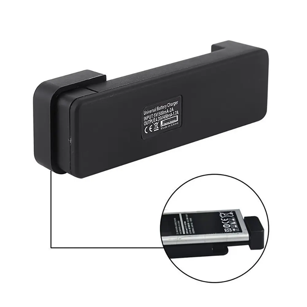 1 Slot Battery Charger Multifunctional Universal Mobile Battery Charger Accessories Fast Charging for 6-9cm Batteries with Cable