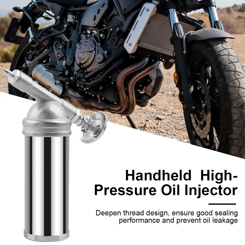 Oiler Excavator High Pressure Oil Hand Tools 80CC Capacity Handheld High Pressure Oiler Stainless Steel Needle Nozzle Mini Tool