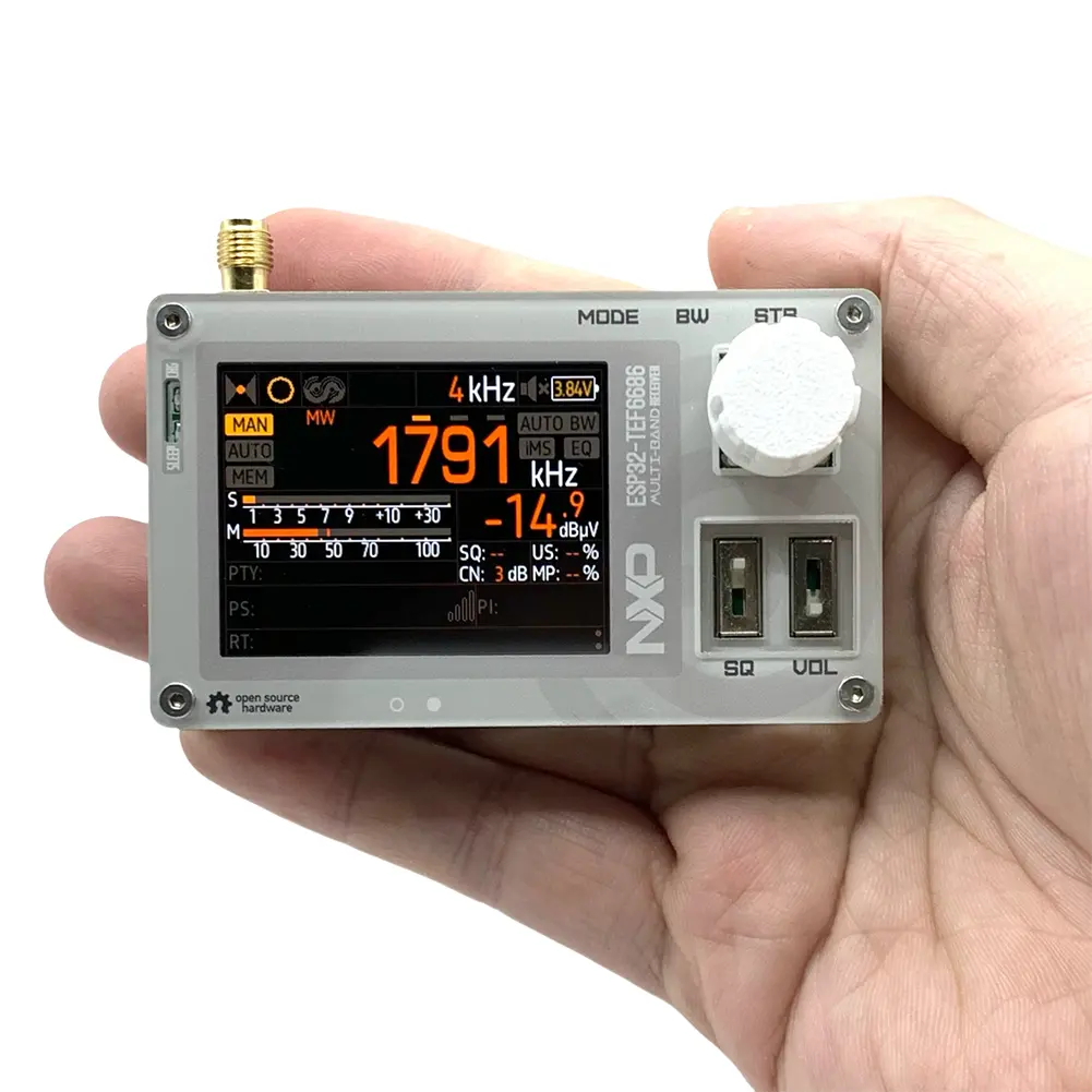 TEF6686 FM/LW/MW/SW Full Band Radio with LCD Display Portable Radio Pocket Radio Gifts for Seniors Elderly
